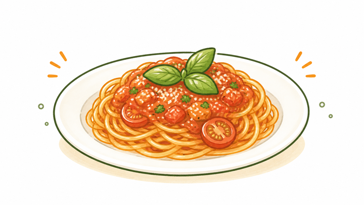 トマトのパスタのイメージ画像